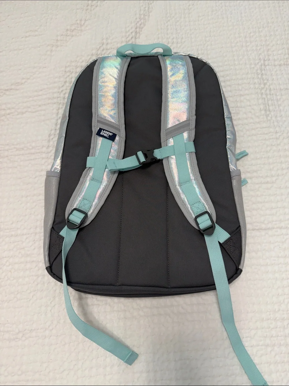 Lands End shiny iridescent